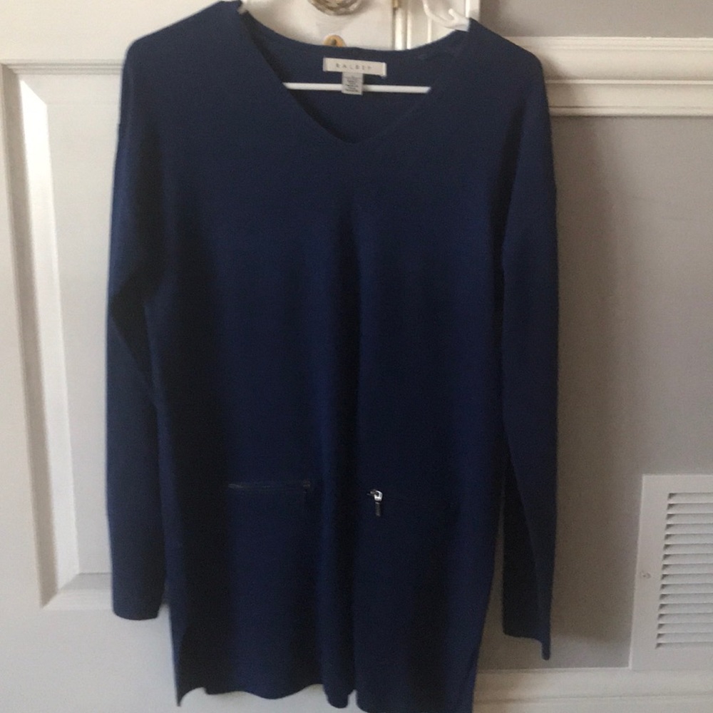 Royal blue sweater tunic